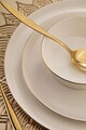 Serviciu de masa, Hermia, 719KTP9894, Farfurie: 21 cm (6 bucăți), Alb/Auriu