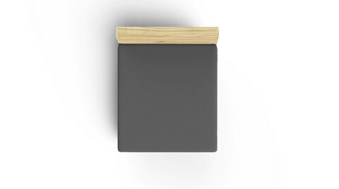 Cearceaf de pat cu elastic Ranforce Single (DE), L'essentiel Maison, Anthracite, Antracit