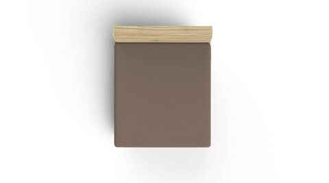 Cearceaf de pat cu elastic Ranforce Double (FR) (IT) (ES) (DE), L'essentiel Maison, Brown, Maro
