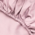 Cearceaf de pat cu elastic Satin Double XL (FR) (IT) (ES) DE), L'essentiel Maison, De Light Pink, Roz deschis