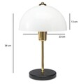 Lampa de masa, Opviq, 780SGN4628, Alb
