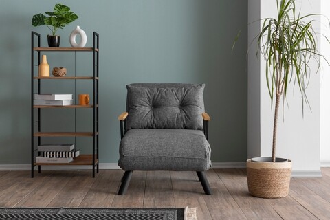 Fotoliu extensibil, Atelier del Sofa, 859FTN2819, Gri deschis