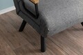 Fotoliu extensibil, Atelier del Sofa, 859FTN2819, Gri deschis