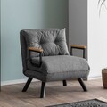 Fotoliu extensibil, Atelier del Sofa, 859FTN2819, Gri deschis