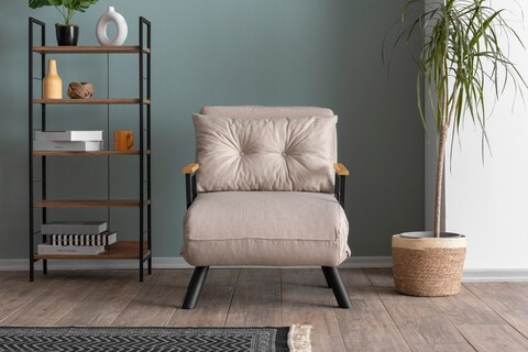 Fotoliu extensibil, Atelier del Sofa, 859FTN2821, Crem