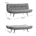 Canapea extensibila 3 locuri, Atelier del Sofa, 859FTN2827, Gri deschis