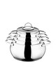 Set vase pentru gatit, Hermia, 868ARY1322, Capac 1: 16 x 8 cm (1 bucată), Argintiu