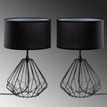 Set de lămpi de masă, Opviq, 892OPV2205, Negru
