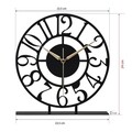 Ceas de masa, Bonni, 25x23 cm, Negru