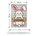 Semn de curte, White Rabbit, 38x58 cm, Multicolor