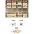Set organizatoare frigider, Hermia, 964FRM3436, Dimensiune: 10,5 x 21,5 x 6,5 cm / 1000 ml (4 bucăți) , Gri