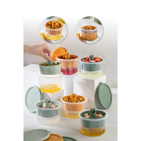 Set recipiente depozitare, Hermia, 964FRM5706, 650 ml, Multicolor