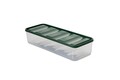 Set recipiente depozitare, Hermia, 964FRM5768, Dimensiune: 23 x 15 x 7 cm / 1750 ml (4 bucăți), Verde
