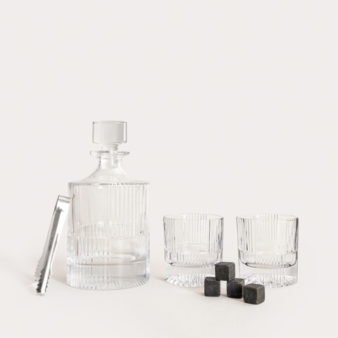 Set whisky 8 piese Eleganza, Homla, 900 ml / 240 ml, sticla, transparent