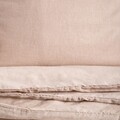 Lenjerie de pat dubla Avelia, Homla, 160x200 cm, 3 piese, bumbac/poliester/vascoza, bej