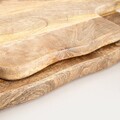 Set 2 tocatoare Indica Mango, Homla, 46x31x4 cm, lemn, natur
