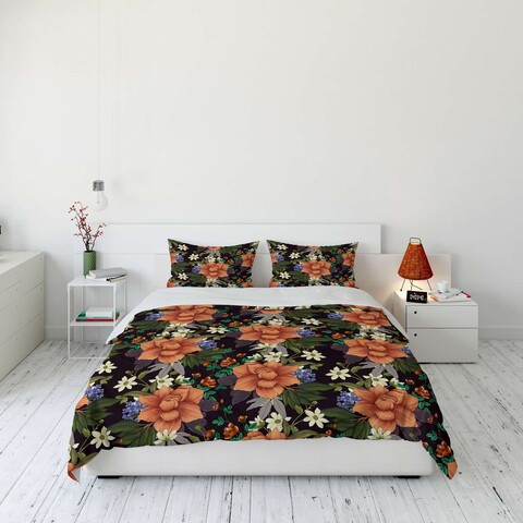 Set husă de pilotă dublă (FR), L'essentiel Maison, FLW_DVT25-29, Multicolor