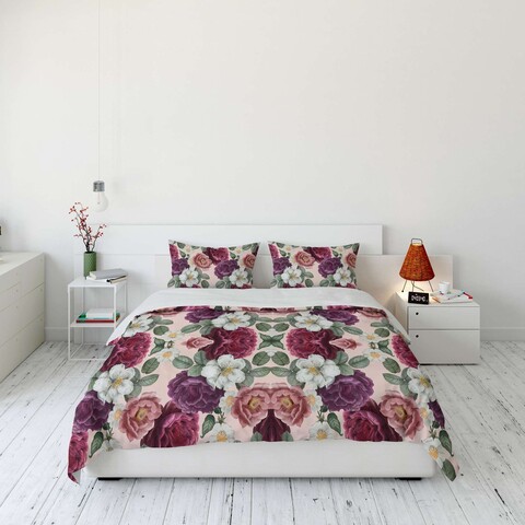 Set husă de pilotă dublă (FR), L'essentiel Maison, FLW_DVT25-8, Multicolor