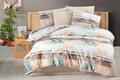 Lenjerie de pat pentru o persoana Single XXL (DE), L'essentiel Maison, Scarlett, Crem / Maro / Verde / Somon