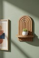 Raft de perete, Hanah Home, Artmtkwll1, 20x35x13 cm, Stejar