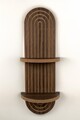 Raft de perete, Hanah Home, Artmtkwll2, 20x70x13 cm, Wenge