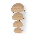 Set masute Nesting 4 piese, Hanah Home, Nora, Stejar