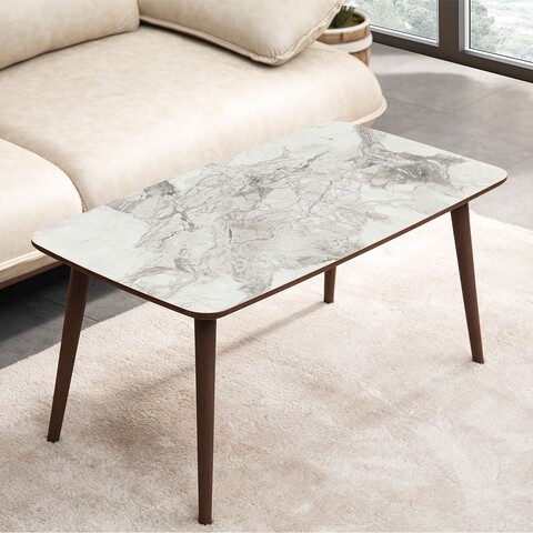 Masuta de cafea, Hanah Home, Luci, 100x45x53 cm, Alb