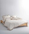 Lenjerie de pat dubla, L'essentiel Maison, Point Exculusive, Crem