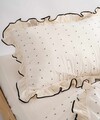 Lenjerie de pat dubla, L'essentiel Maison, Point Exculusive, Crem