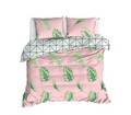 Lenjerie de pat dubla (DE), L'essentiel Maison, Barbara, Verde / Roz / Alb