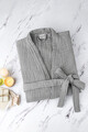 Halat de baie unisex, L'essentiel Maison, Kimono, Gri