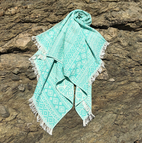 Prosop de plaja, L'essentiel Maison, Cicim, Verde