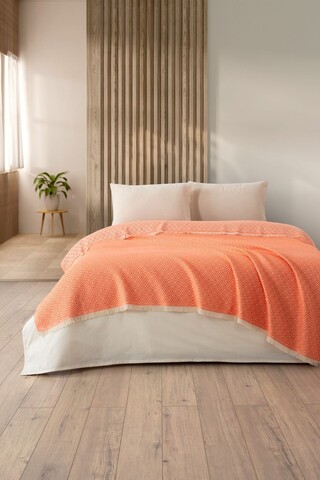 Set cuvertura pique dubla, L'essentiel Maison, Diamonds, Portocaliu