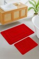 Set covorase de baie, L'essentiel Maison, Cerceve, Rosu
