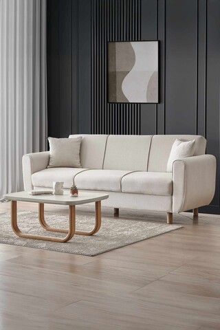 Canapea extensibila 3 locuri, Atelier del Sofa, 218NVD1104, Bej