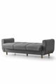 Canapea extensibila 3 locuri, Atelier del Sofa, 218NVD1106, Gri inchis