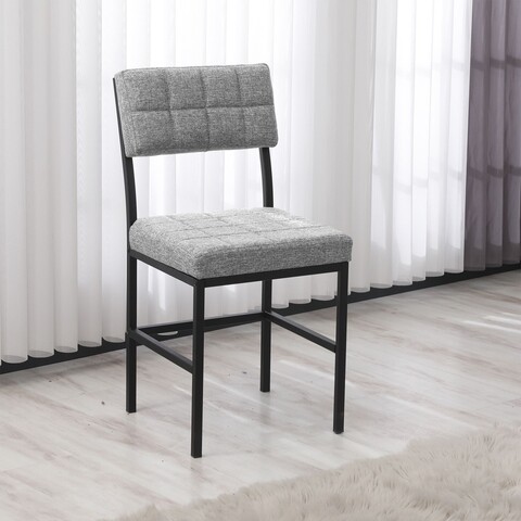 Scaun, Hanah Home, Dubai, 40x82x40 cm, Gri