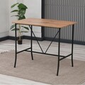 Masa de bar, Hanah Home, Retro, 110x92x70 cm, Maro