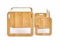 Set masa si scaun pentru copii, Hanah Home, Sparrow, Alb / Natural