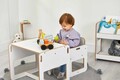 Set masa si scaun pentru copii, Hanah Home, Dove, Alb