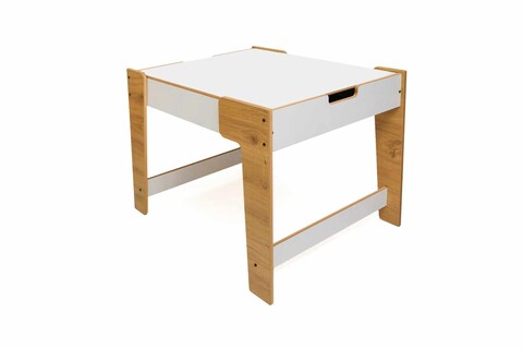 Masa pentru copii, Hanah Home, Phoenix, 72.5x55x56.5 cm, Alb / Natural