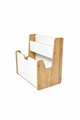 Corp biblioteca, Hanah Home, Crane, 57x55x34 cm, Alb / Natural