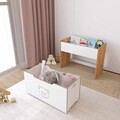 Corp biblioteca, Hanah Home, Dove Toy Box, 70x55x35 cm, Alb / Natural