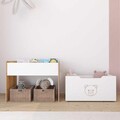 Corp biblioteca, Hanah Home, Dove Toy Box, 70x55x35 cm, Alb / Natural