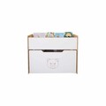 Corp biblioteca, Hanah Home, Dove Toy Box, 70x55x35 cm, Alb / Natural