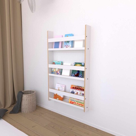 Corp biblioteca, Hanah Home, Dove Wall, 56x92x10 cm, Alb