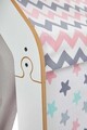 Cort de joaca pentru copii, Hanah Home, Wooden Tent, 95x114x90 cm, Alb/Roz