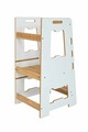 Turn de invatare, Hanah Home, Learning Tower, 40x90x50 cm, Alb / Natural