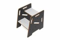 Scaun pentru copii, Hanah Home, Step Stool, 34x39x39 cm, Antracit/Alb