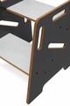 Scaun pentru copii, Hanah Home, Step Stool, 34x39x39 cm, Antracit/Alb